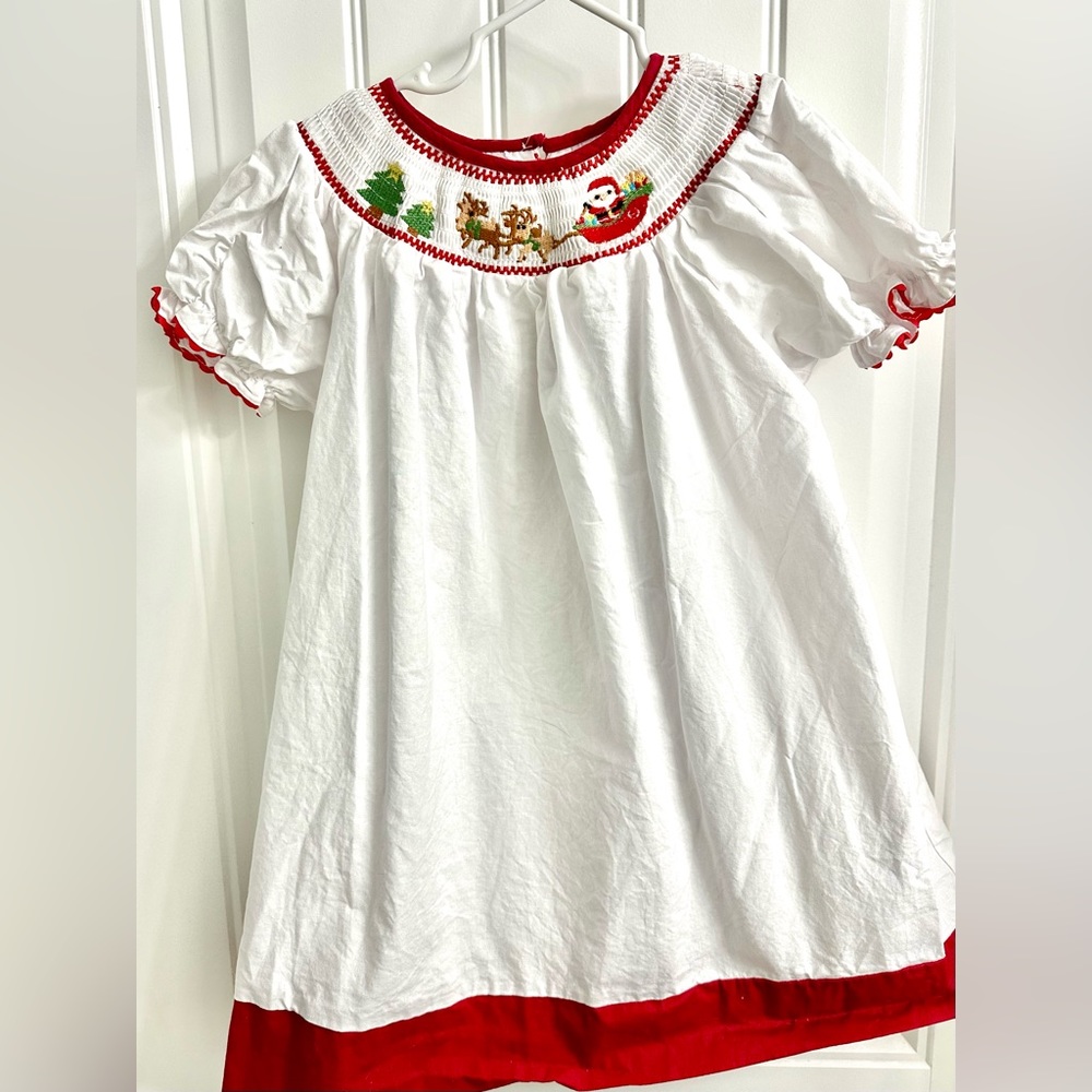 Lil Cactus Smocked Christmas Dress
